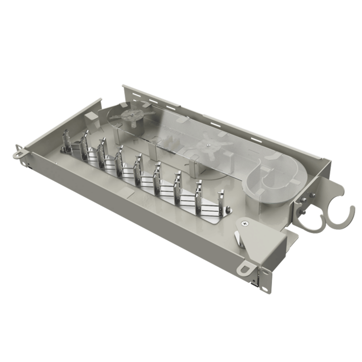 Universal Fibre Shelf - 19inch 1RU Pivot - Openreach