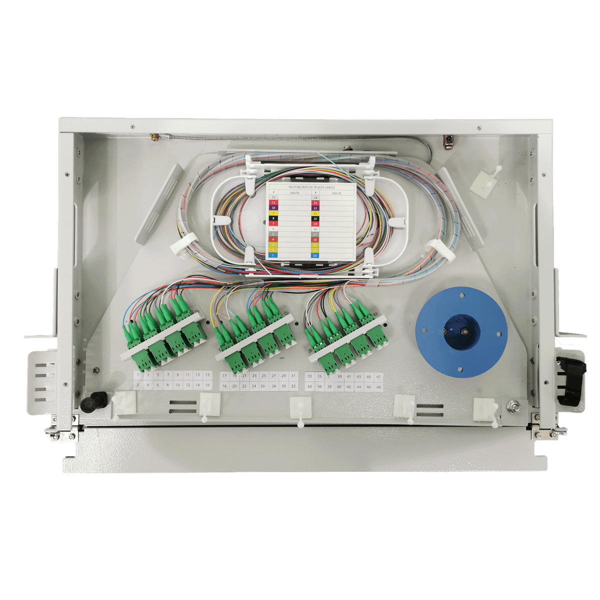1RU – Splice/Patch Fibre Shelf