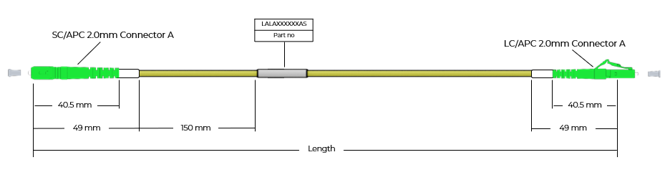Patch Cord-SC/APC 1.8mm Diameter ITU-T G.657.A2 Yellow Colour LSZH Jacket